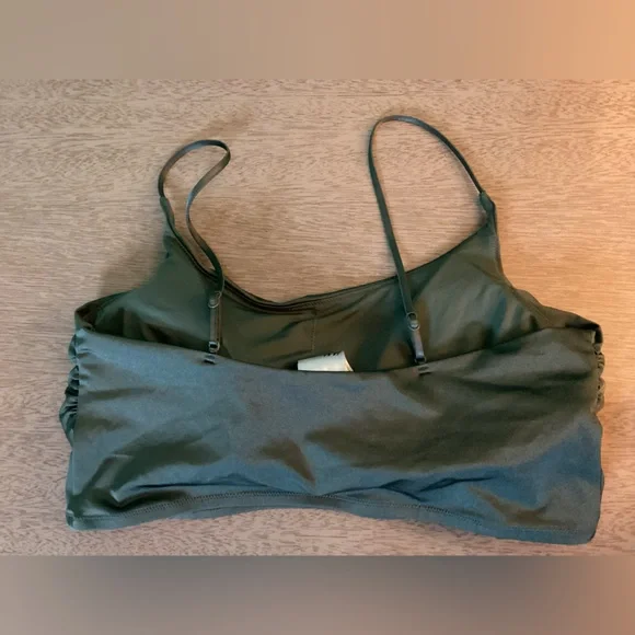 H&M Olive Green Bralette Top Size 14 EUC - Picture 3 of 7